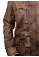 Bane Coat Real Leather Brown Tan Color